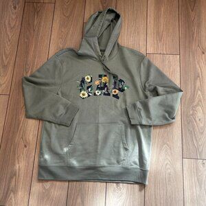 Gap Green Floral Logo Hoodie